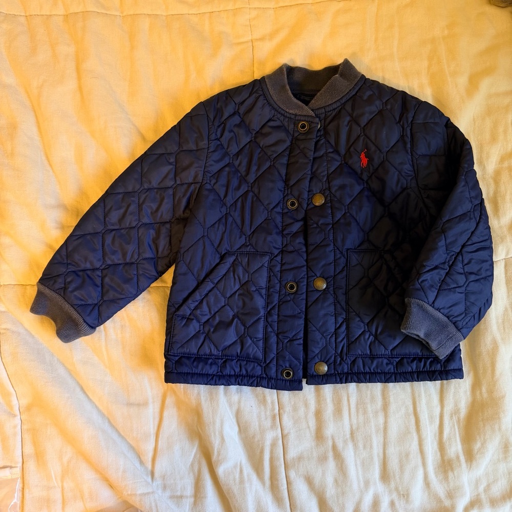 Polo by Ralph Lauren Blue Quilted Jacket 2T